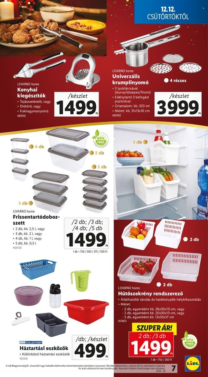 Lidl akciós újságok - 2024.12.12 - 2024.12.18. Oldal 7