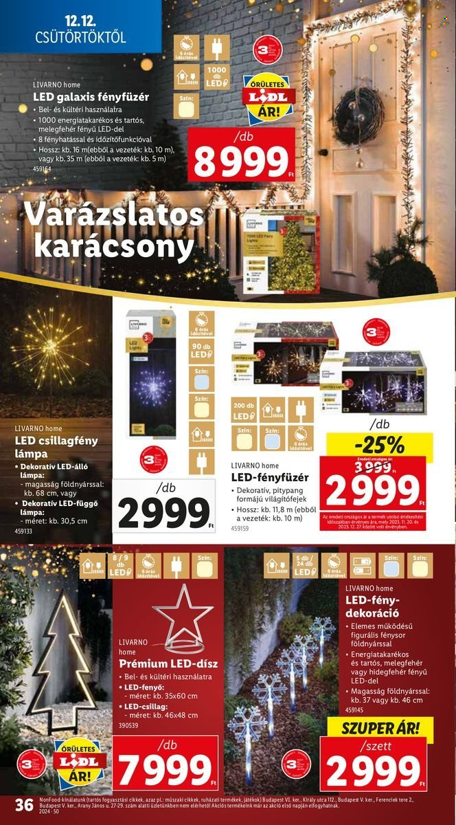 Lidl akciós újságok - 2024.12.12 - 2024.12.18. Oldal 36