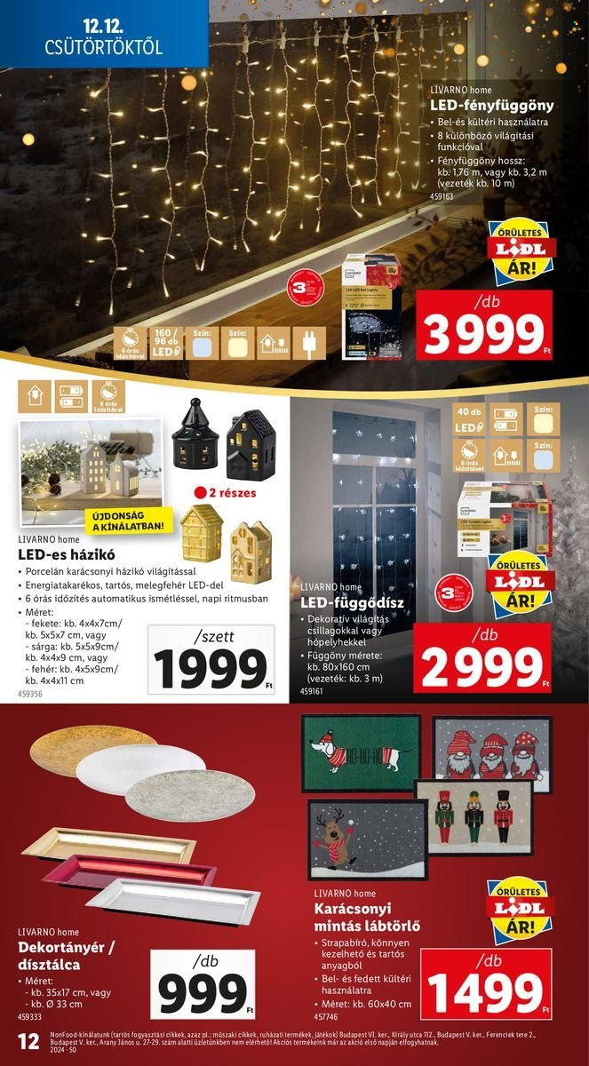 Lidl akciós újságok - 2024.12.12 - 2024.12.18. Oldal 12
