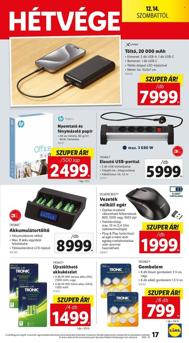 Lidl akciós újságok - 2024.12.12 - 2024.12.18. Oldal 17