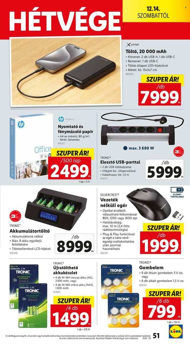 Lidl akciós újságok - 2024.12.12 - 2024.12.18. Oldal 51