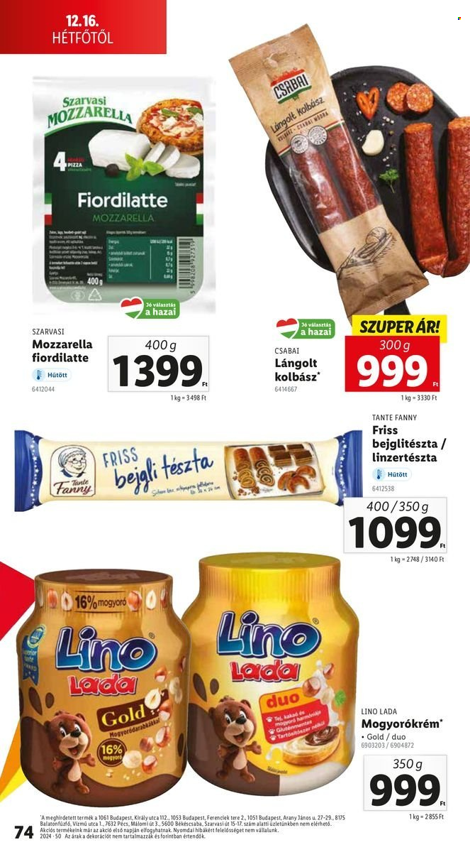 Lidl akciós újságok - 2024.12.12 - 2024.12.18. Oldal 74