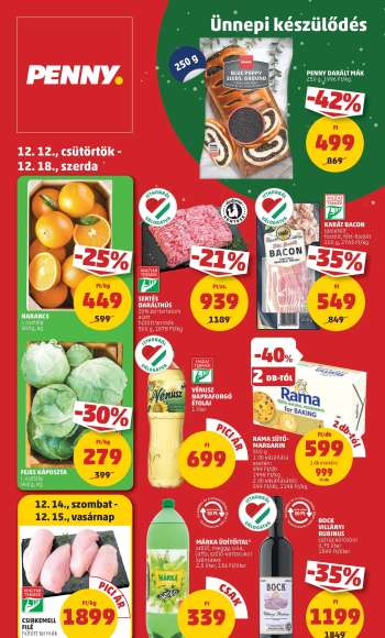 Újság Penny Market - 2024.12.12 - 2024.12.18.
