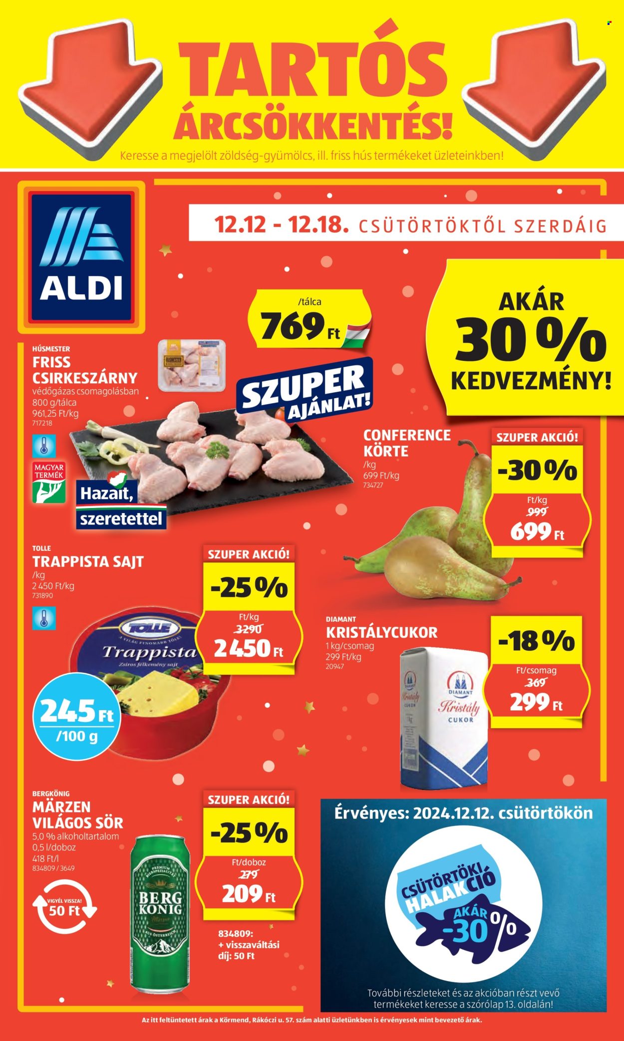 Aldi akciós újságok - 2024.12.12 - 2024.12.18. Oldal 1