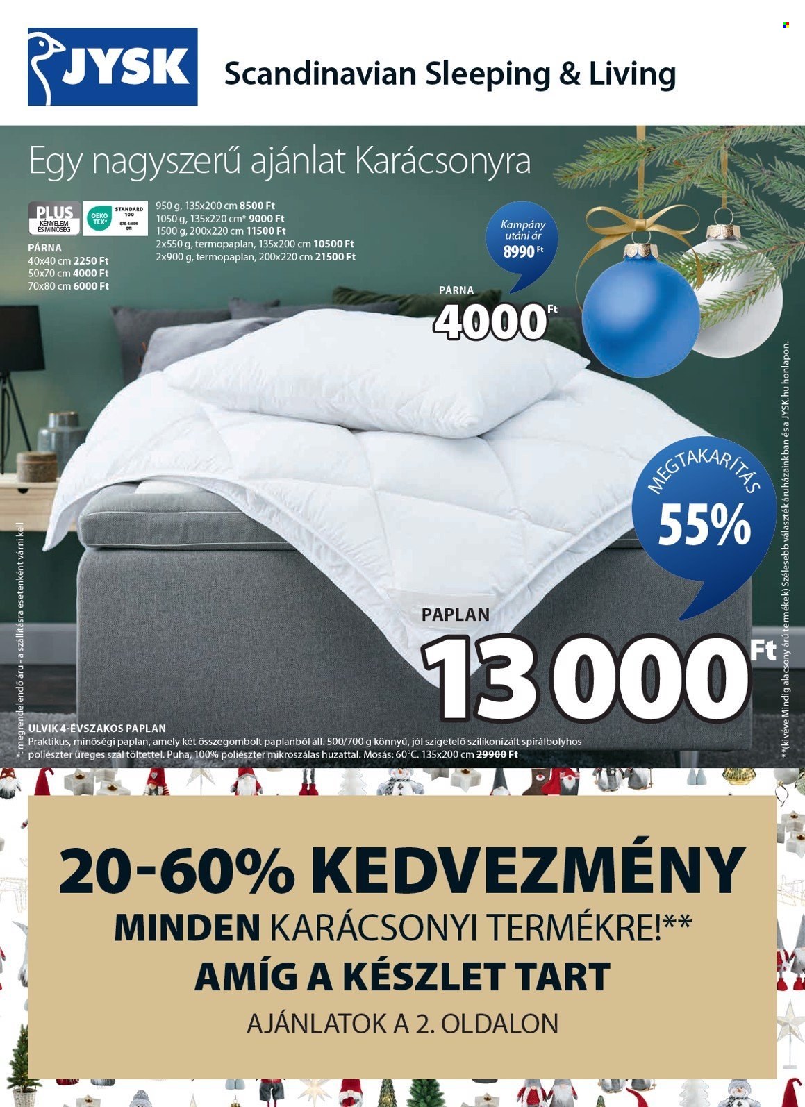 JYSK akciós újságok - 2024.12.11 - 2024.12.31. Oldal 2