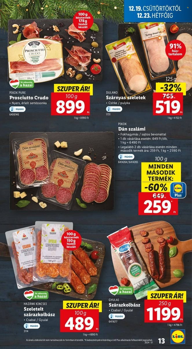 Lidl akciós újságok - 2024.12.19 - 2024.12.23. Oldal 13