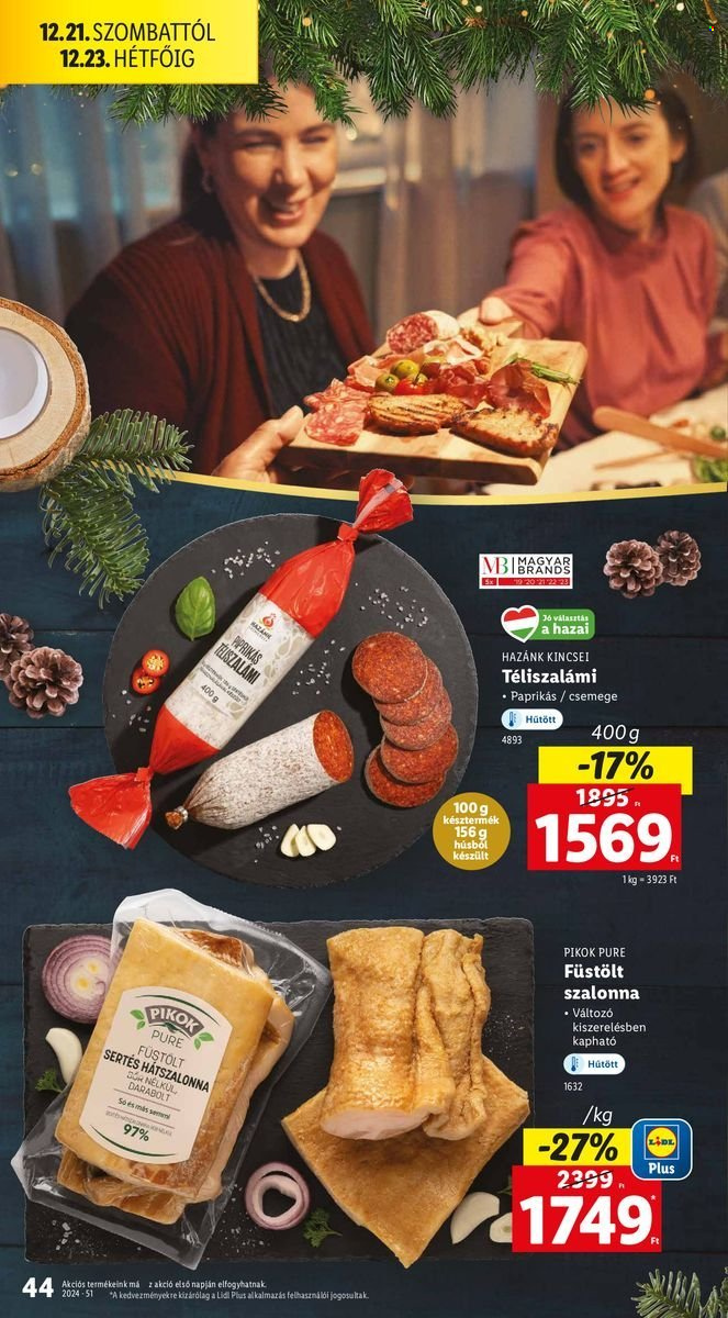Lidl akciós újságok - 2024.12.19 - 2024.12.23. Oldal 44