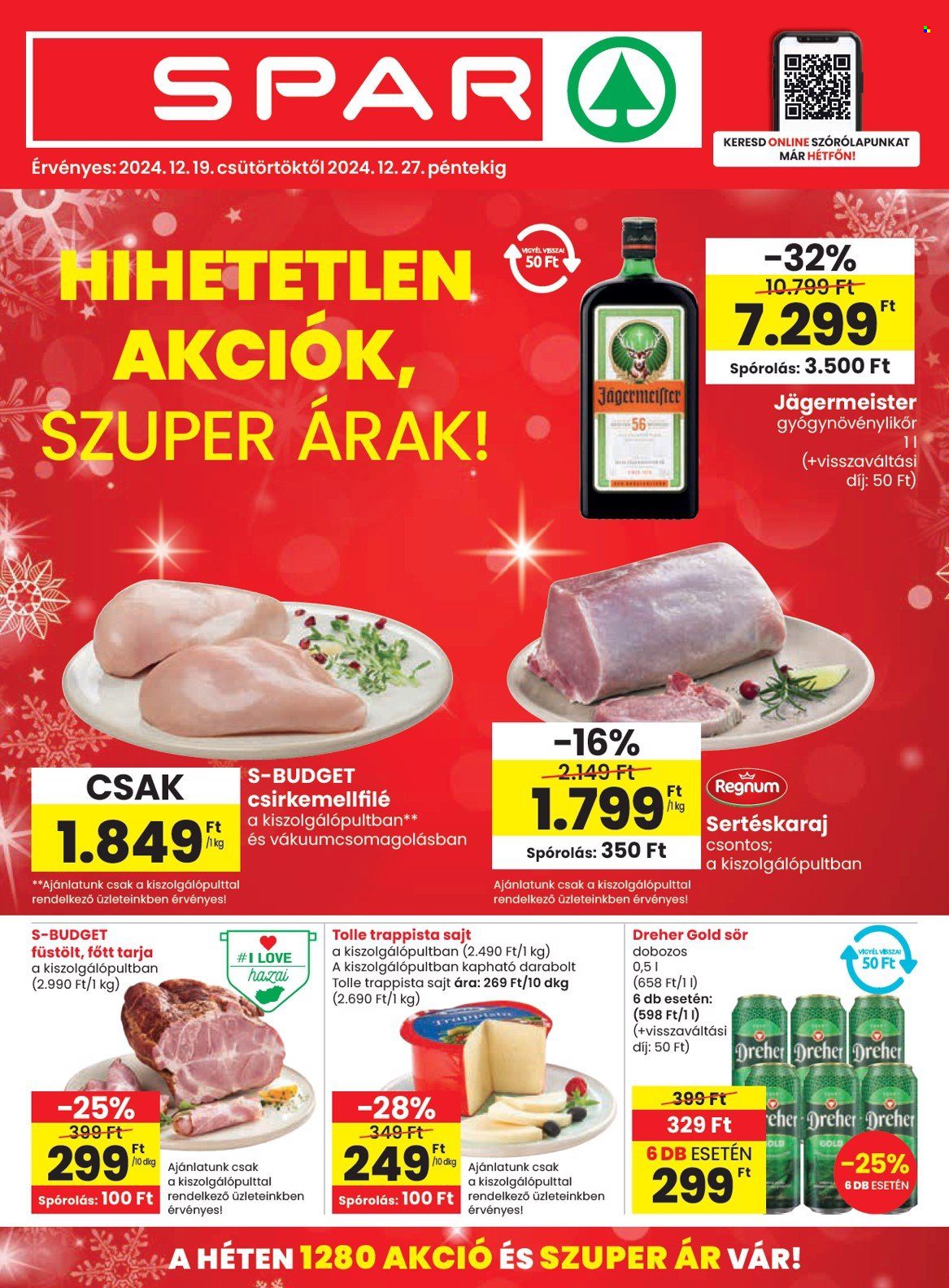 SPAR akciós újságok - 2024.12.19 - 2024.12.27. Oldal 1