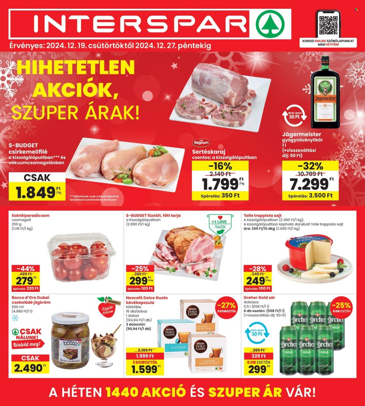 INTERSPAR akciós újságok - 2024.12.19 - 2024.12.27. Oldal 1