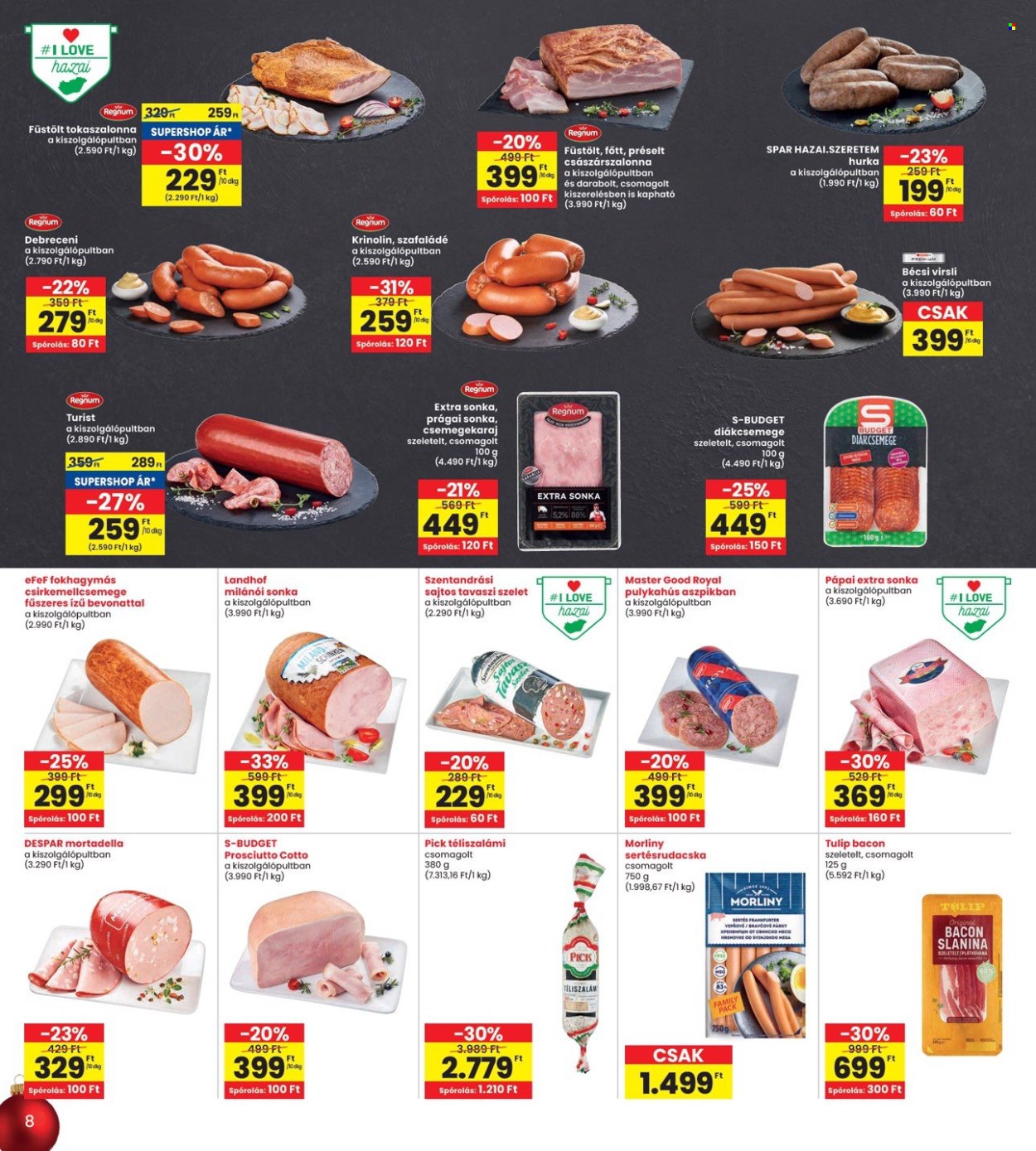 INTERSPAR akciós újságok - 2024.12.19 - 2024.12.27. Oldal 8