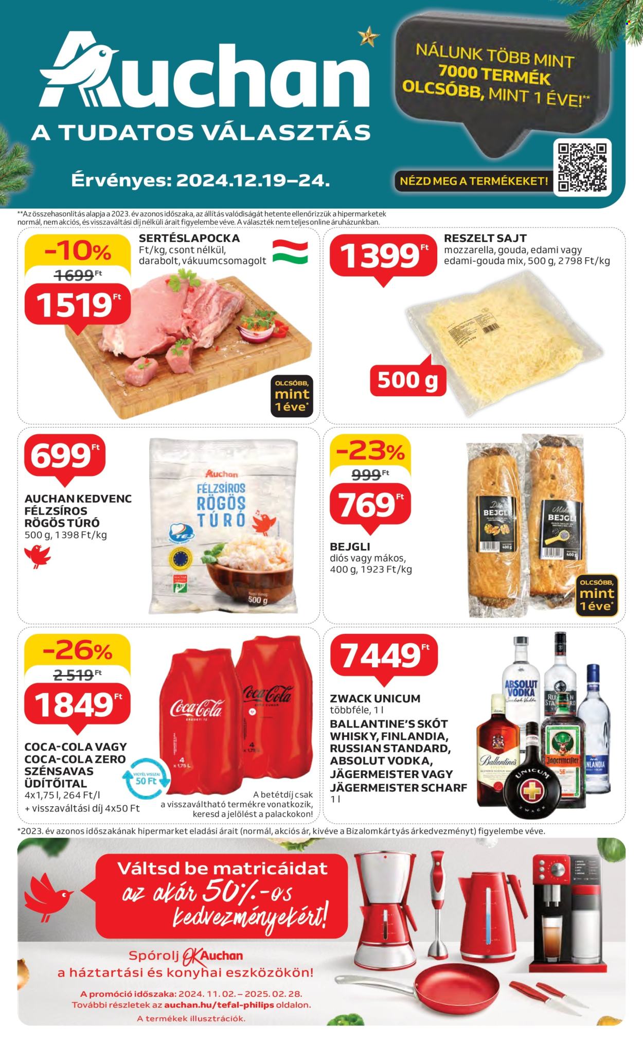 Auchan akciós újságok - 2024.12.19 - 2024.12.24. Oldal 1