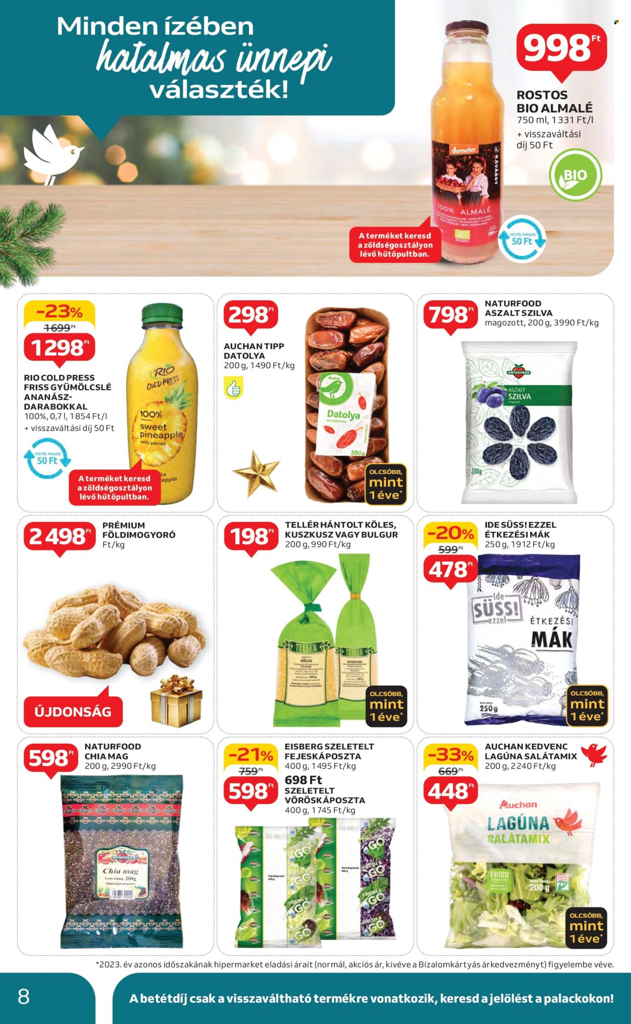 Auchan akciós újságok - 2024.12.19 - 2024.12.24. Oldal 8