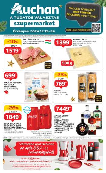 Újság Auchan - 2024.12.19 - 2024.12.24.