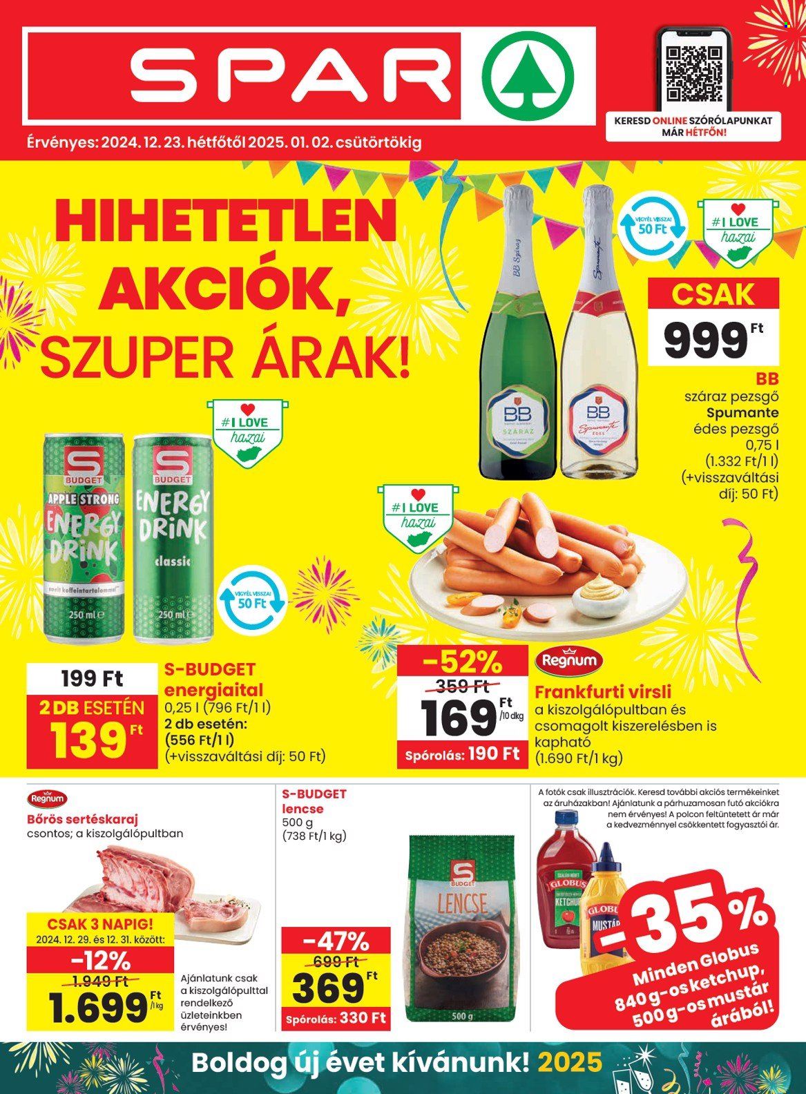 SPAR akciós újságok - 2024.12.23 - 2025.01.02. Oldal 1