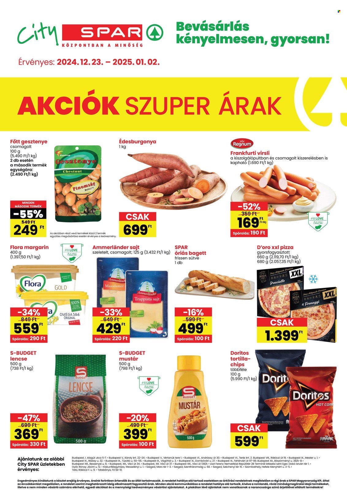 City SPAR akciós újságok - 2024.12.23 - 2025.01.02. Oldal 1