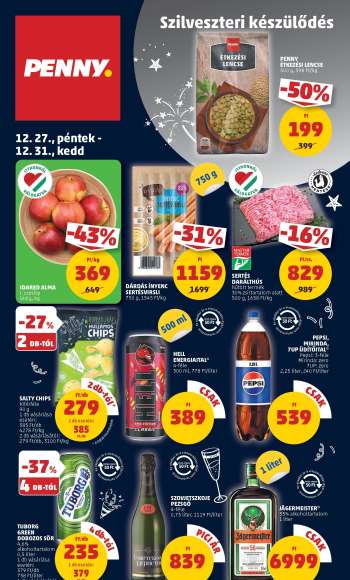Újság Penny Market - 2024.12.27 - 2024.12.31.