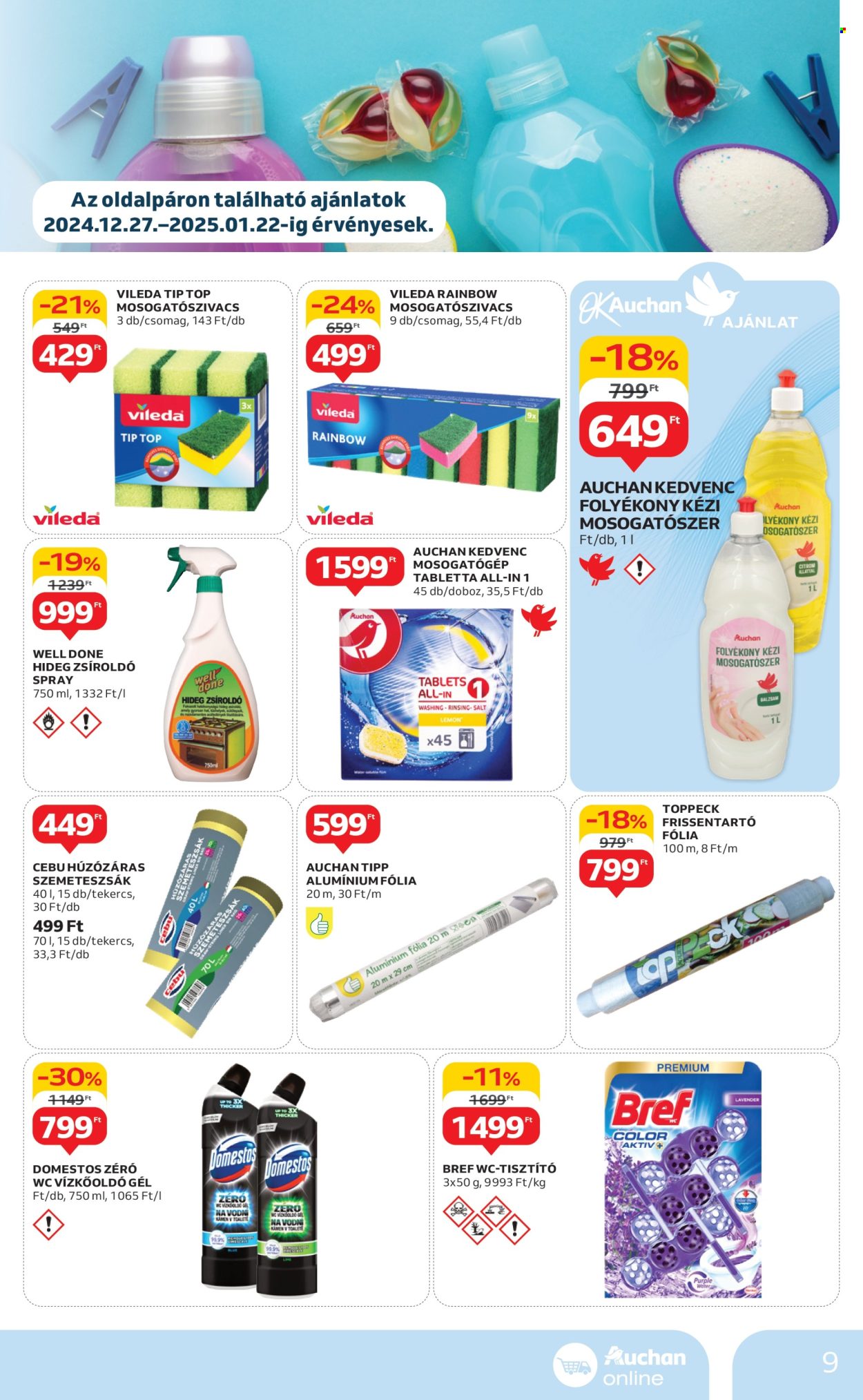 Auchan akciós újságok - 2024.12.27 - 2024.12.31. Oldal 9