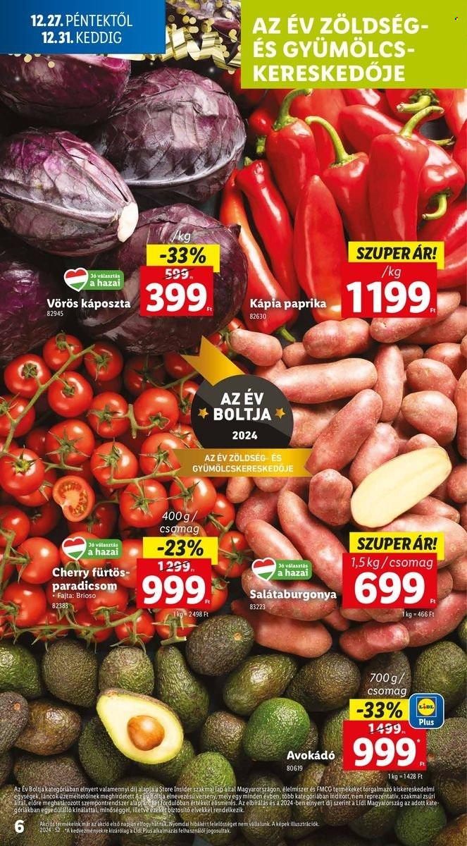 Lidl akciós újságok - 2024.12.27 - 2024.12.31. Oldal 6
