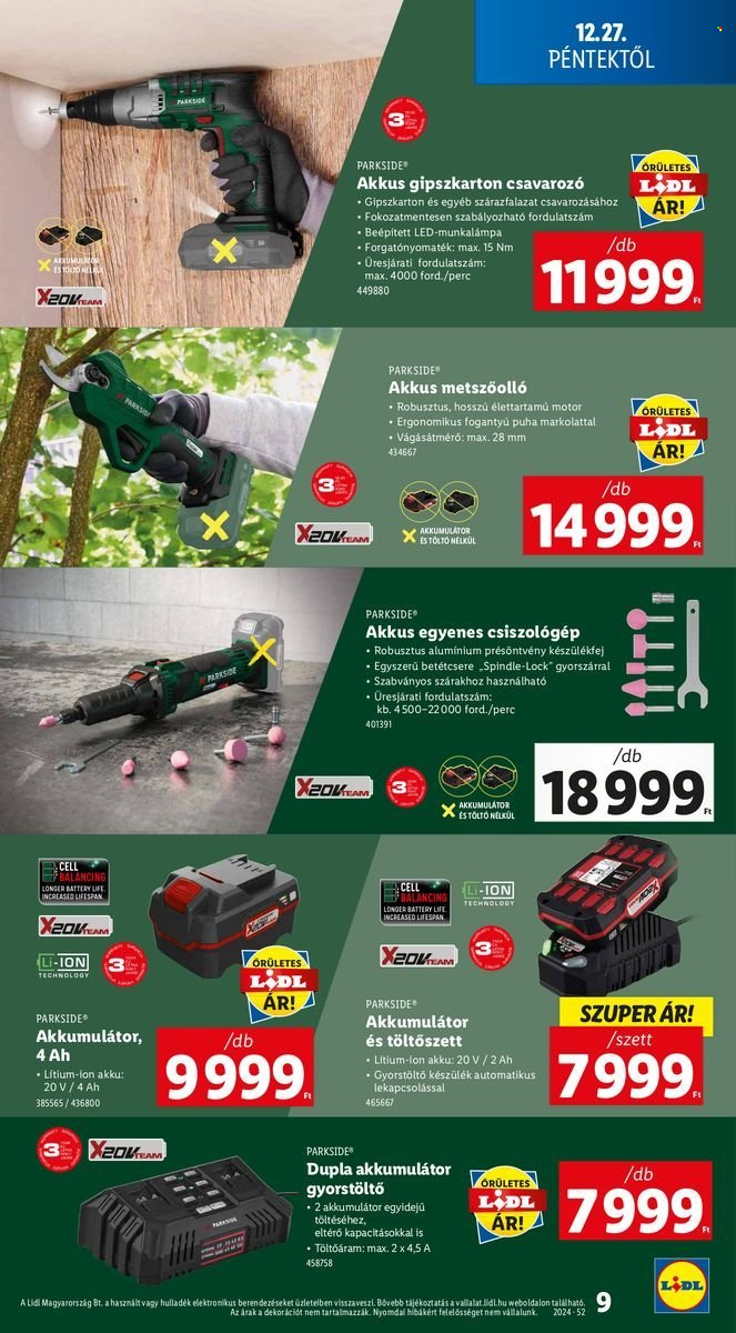 Lidl akciós újságok - 2024.12.27 - 2025.01.06. Oldal 9
