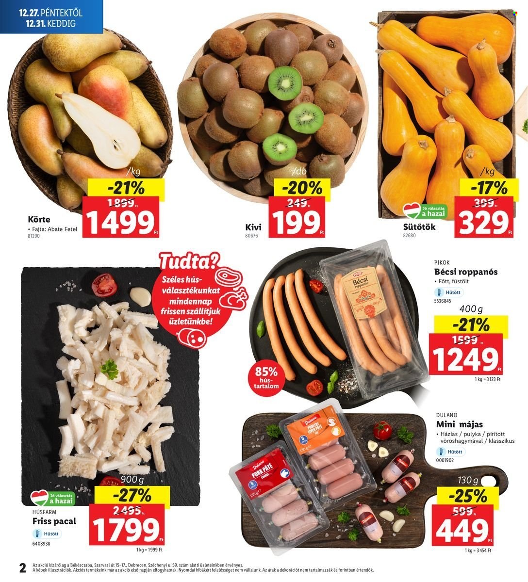 Lidl akciós újságok - 2024.12.27 - 2024.12.30. Oldal 2