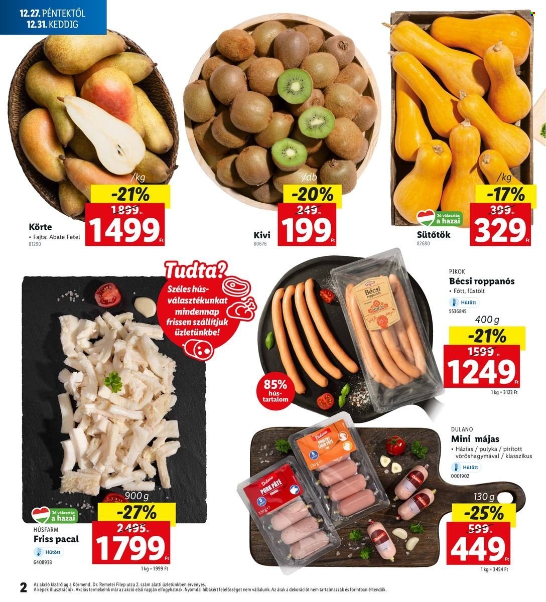 Lidl akciós újságok - 2024.12.27 - 2024.12.30. Oldal 2