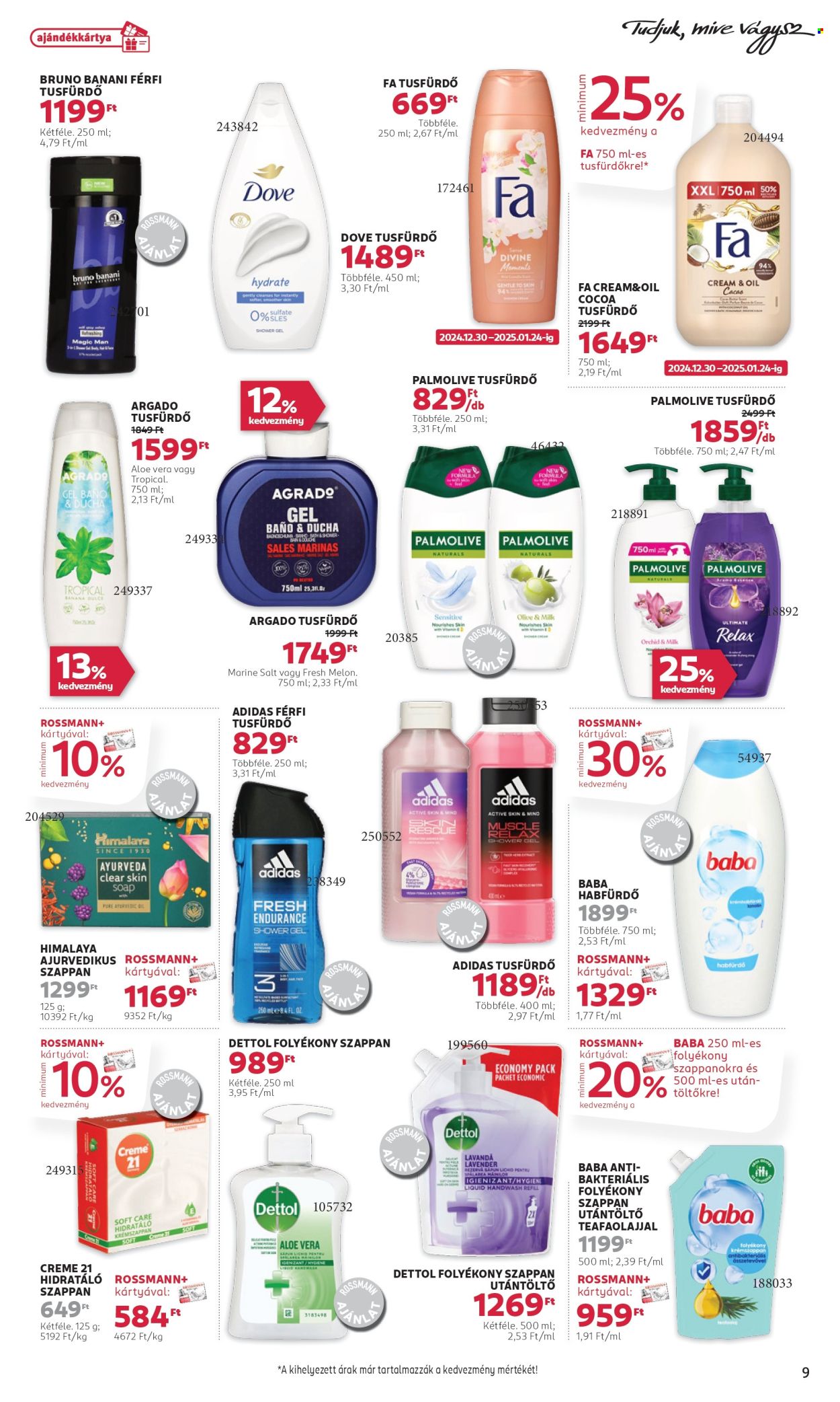 Rossmann akciós újságok - 2024.12.30 - 2025.01.10. Oldal 9