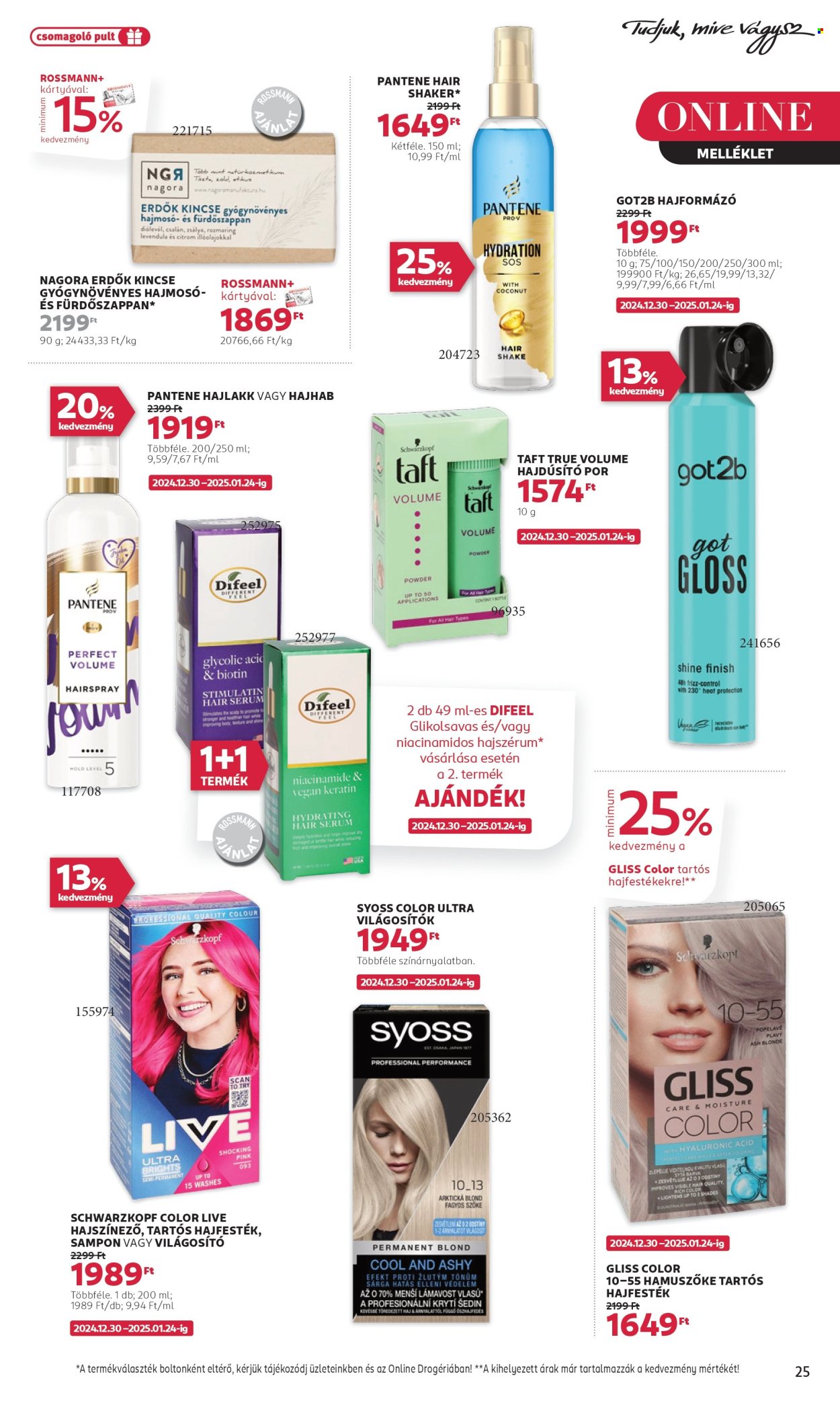 Rossmann akciós újságok - 2024.12.30 - 2025.01.10. Oldal 27