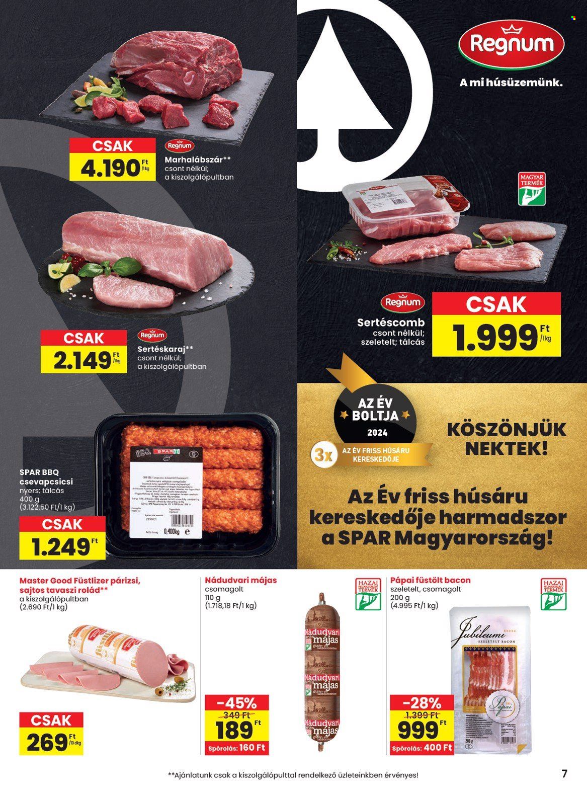 SPAR akciós újságok - 2025.01.02 - 2025.01.08. Oldal 7