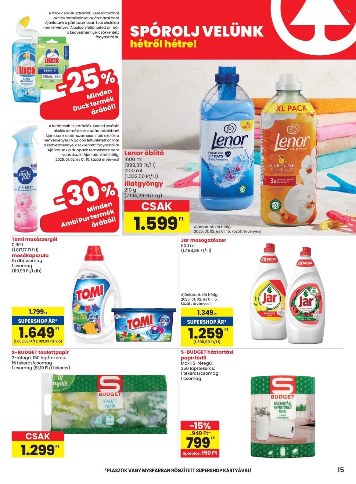 SPAR akciós újságok - 2025.01.02 - 2025.01.08. Oldal 15