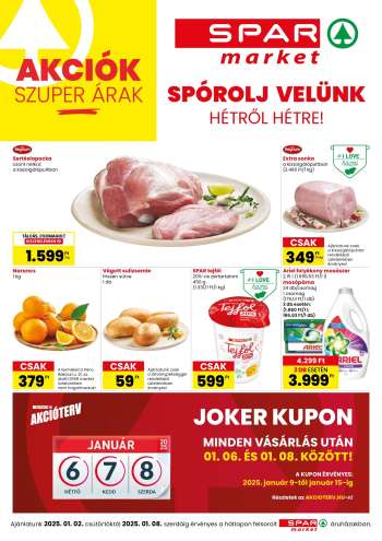 Újság SPAR market - 2025.01.02 - 2025.01.08.