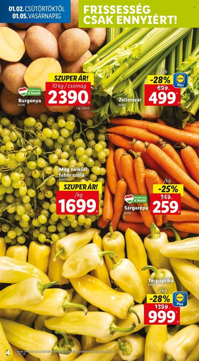 Lidl akciós újságok - 2025.01.02 - 2025.01.08. Oldal 4