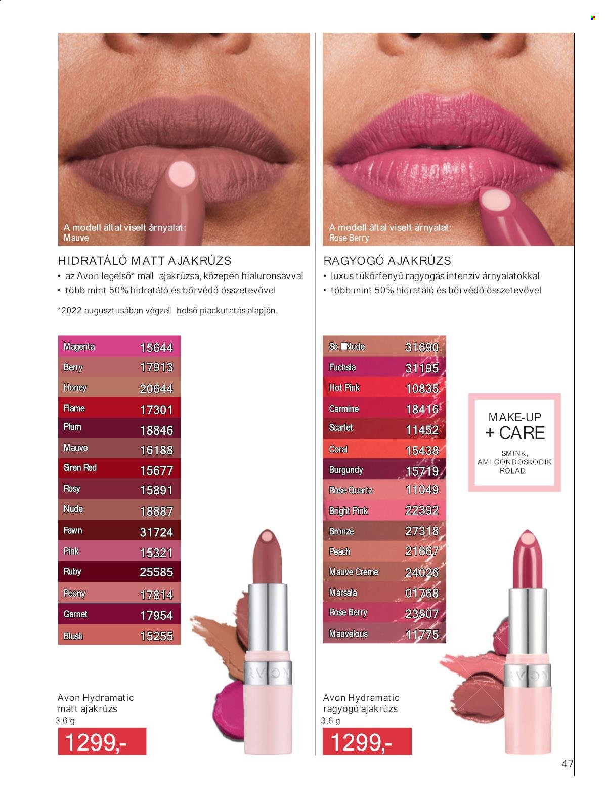 Avon akciós újságok - 2025.01.01 - 2025.01.31. Oldal 47