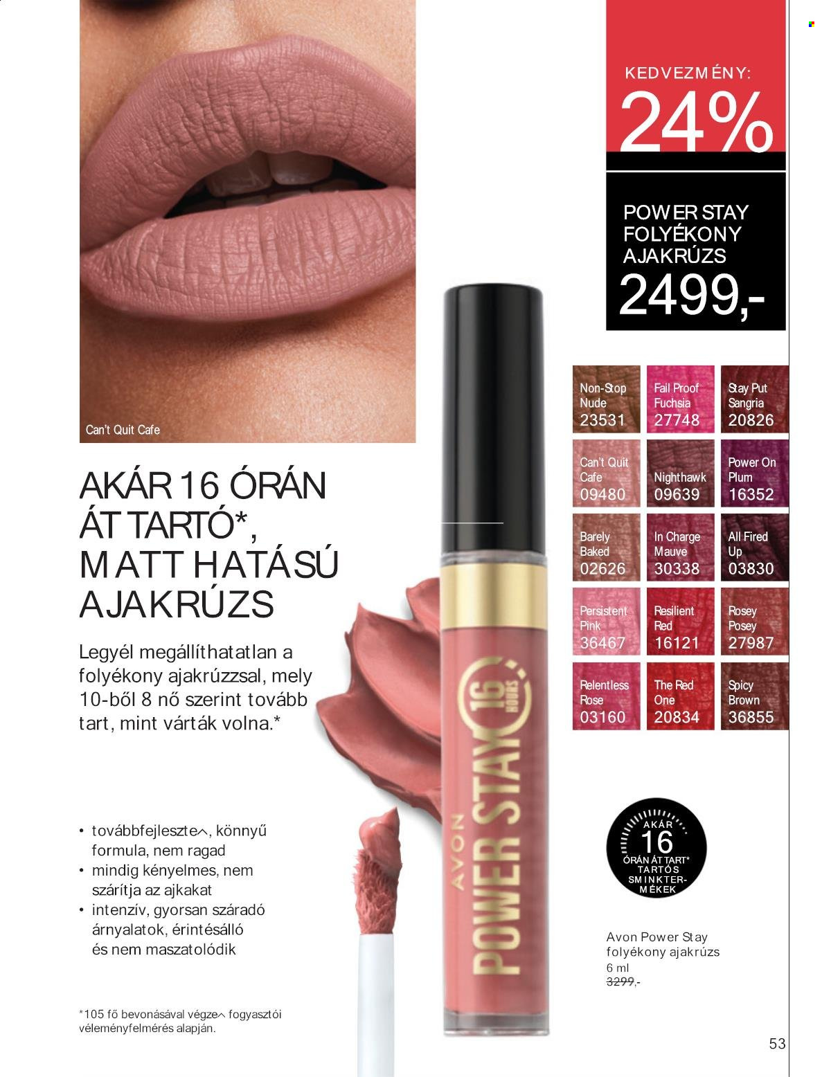 Avon akciós újságok - 2025.01.01 - 2025.01.31. Oldal 53