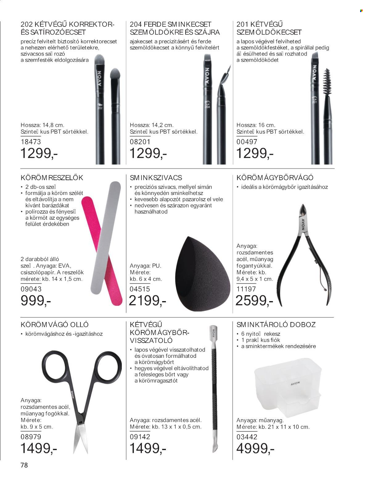 Avon akciós újságok - 2025.01.01 - 2025.01.31. Oldal 78
