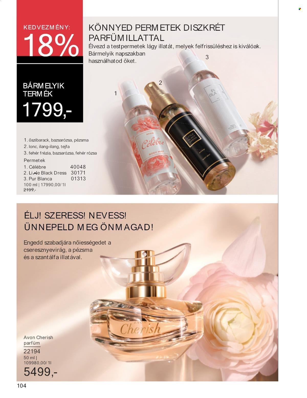 Avon akciós újságok - 2025.01.01 - 2025.01.31. Oldal 104