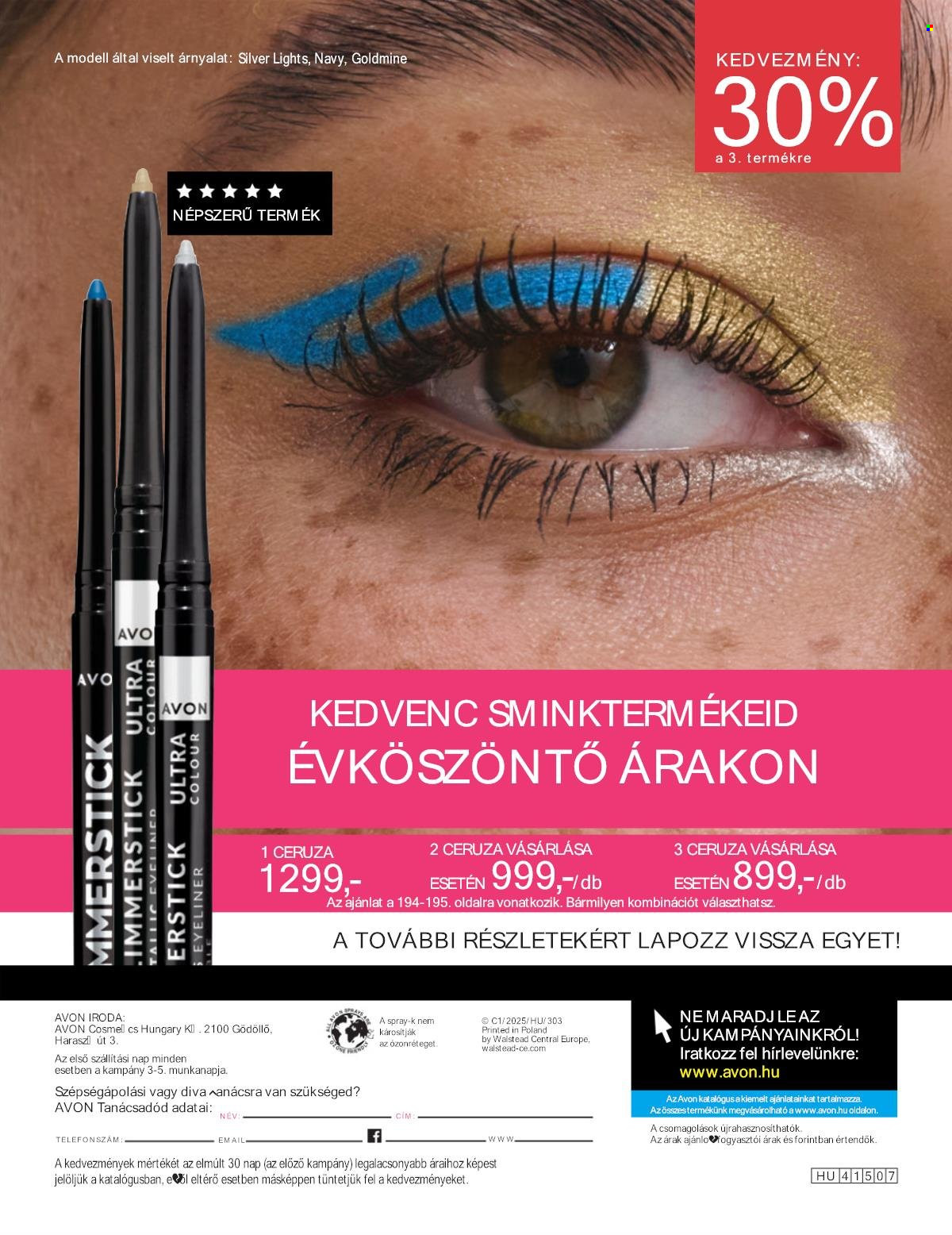 Avon akciós újságok - 2025.01.01 - 2025.01.31. Oldal 196