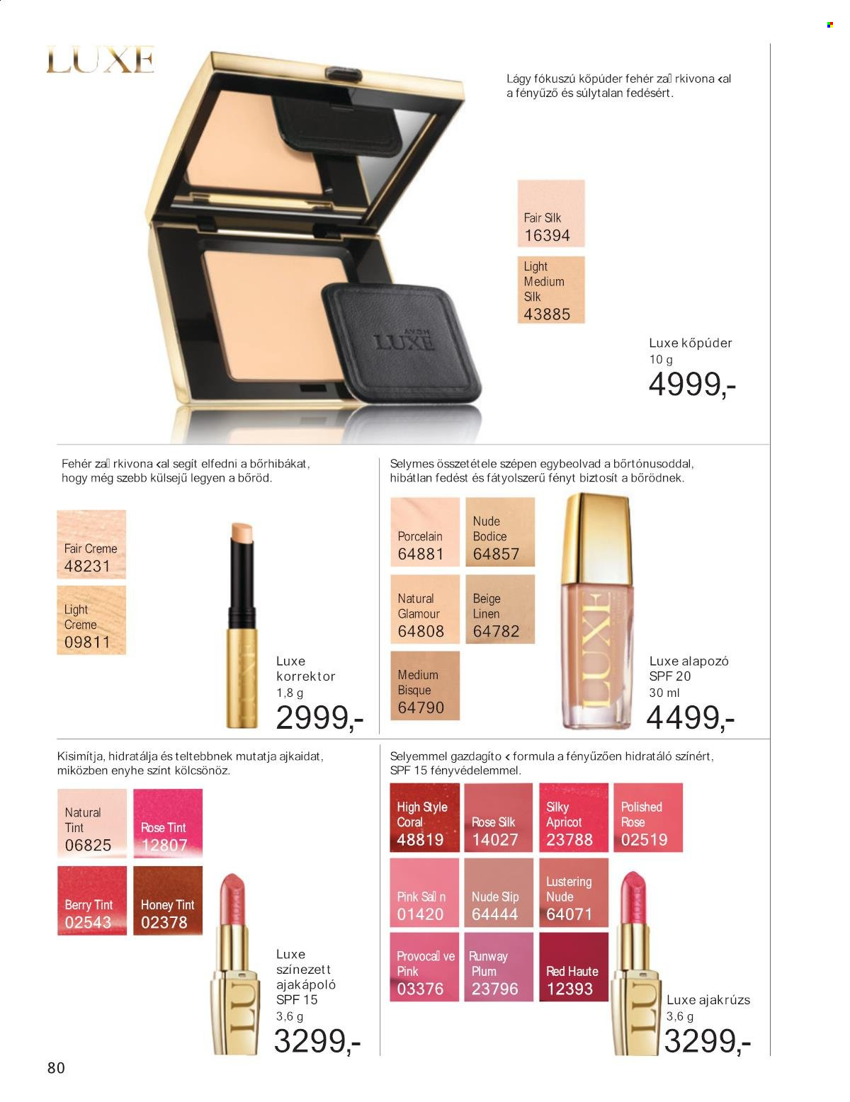 Avon akciós újságok - 2025.01.01 - 2025.01.31. Oldal 80