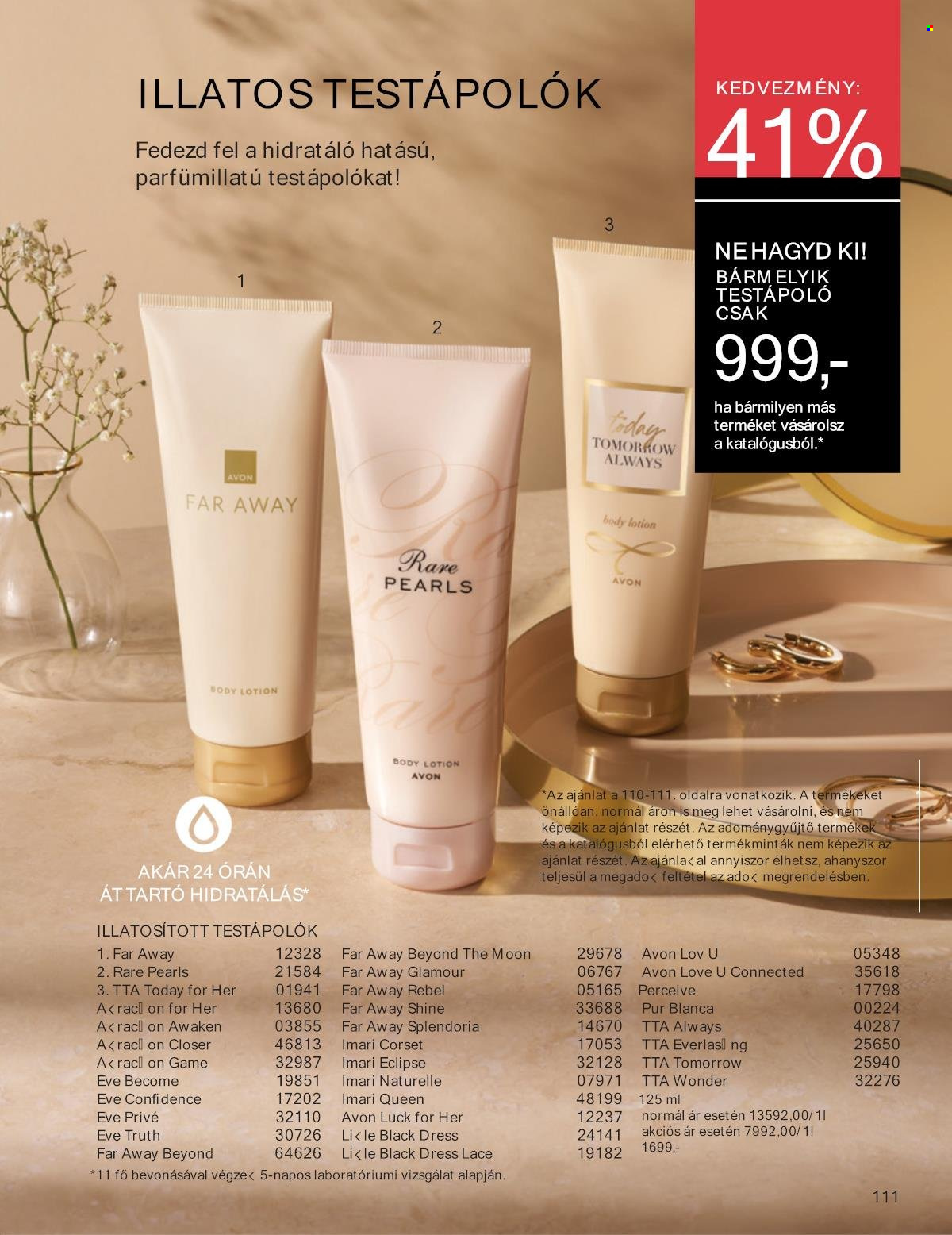 Avon akciós újságok - 2025.01.01 - 2025.01.31. Oldal 111