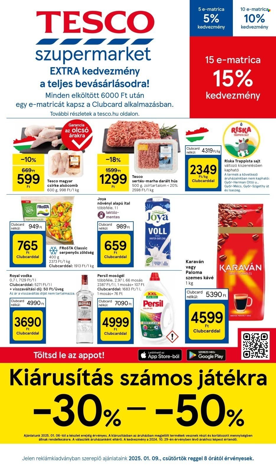 TESCO akciós újságok - 2025.01.09 - 2025.01.15. Oldal 1