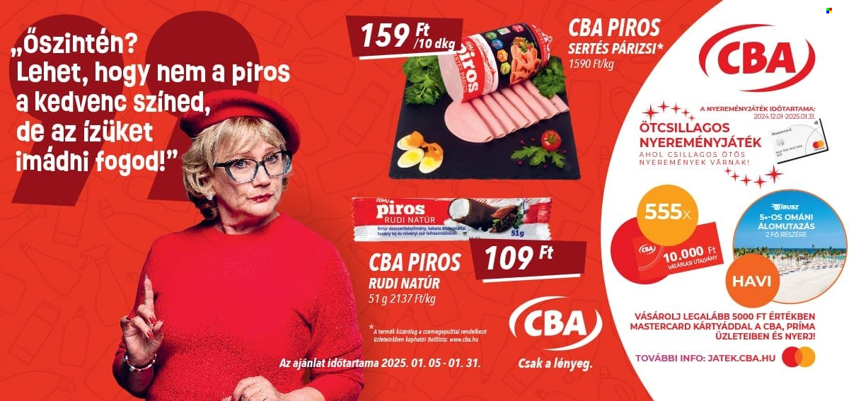 CBA akciós újságok - 2025.01.05 - 2025.01.31. Oldal 1