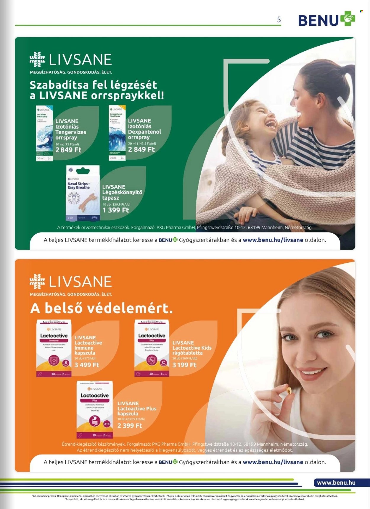 BENU Gyógyszertár akciós újságok - 2025.01.01 - 2025.01.31. Oldal 5