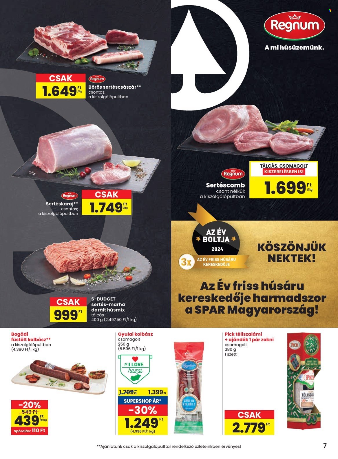 SPAR akciós újságok - 2025.01.09 - 2025.01.15. Oldal 7
