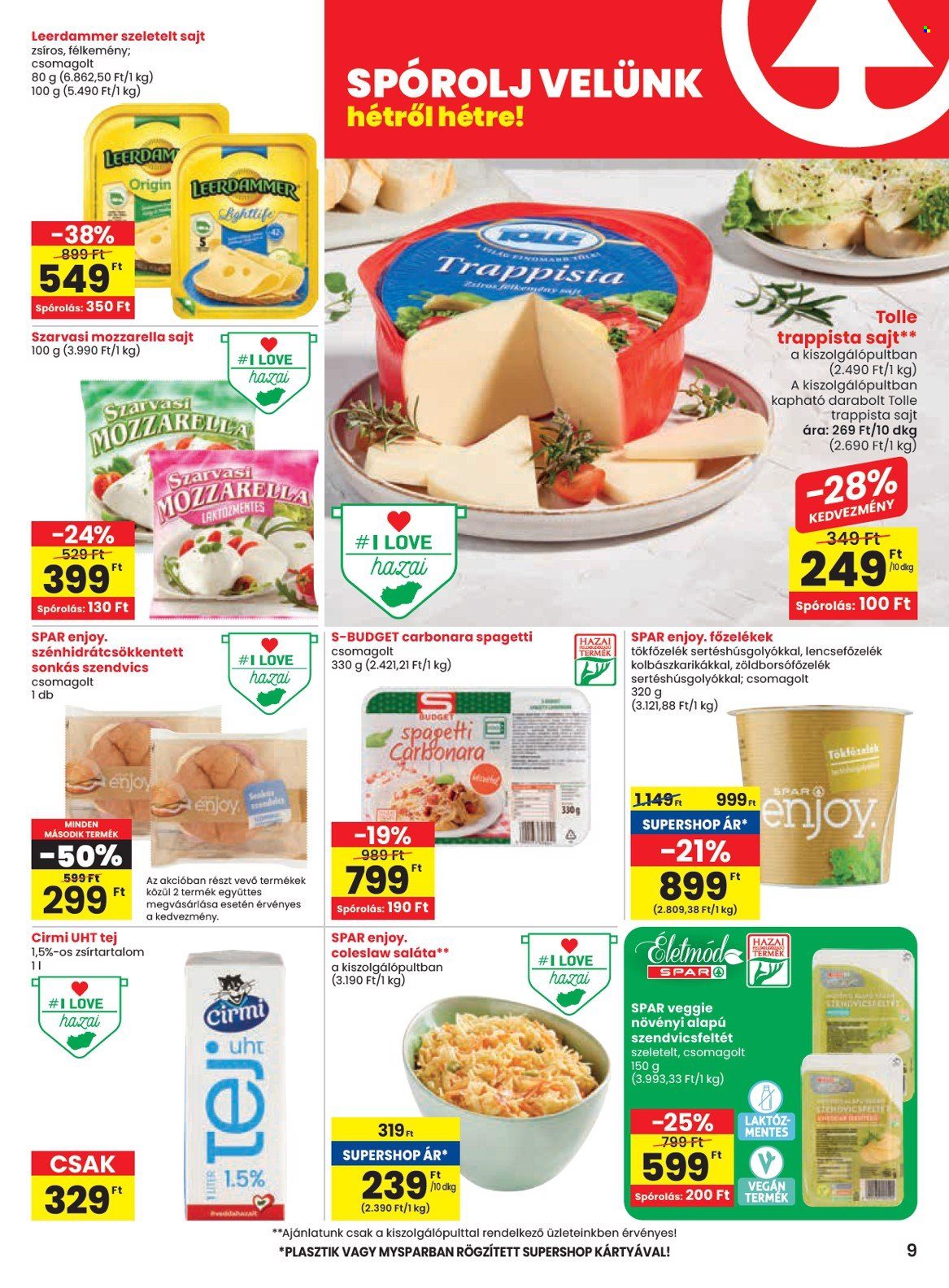 SPAR akciós újságok - 2025.01.09 - 2025.01.15. Oldal 9