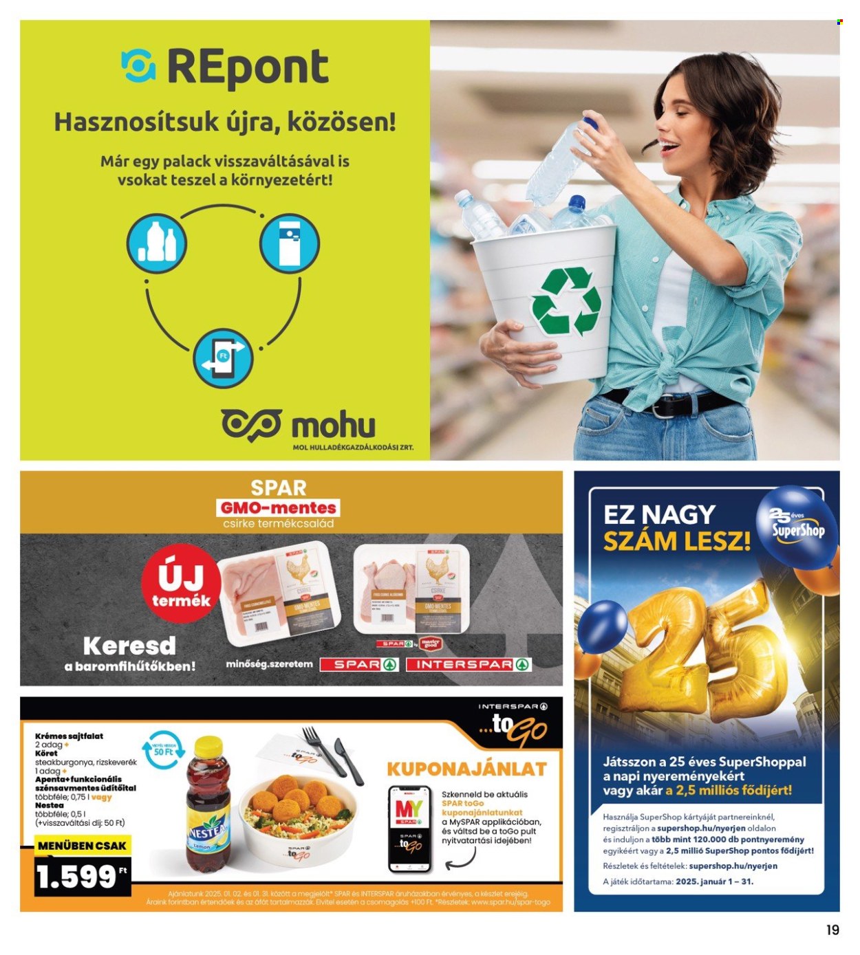 INTERSPAR akciós újságok - 2025.01.09 - 2025.01.15. Oldal 19