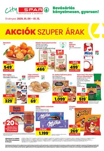 Újság City SPAR - 2025.01.09 - 2025.01.15.