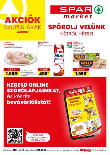 Újság SPAR market - 2025.01.09 - 2025.01.15.