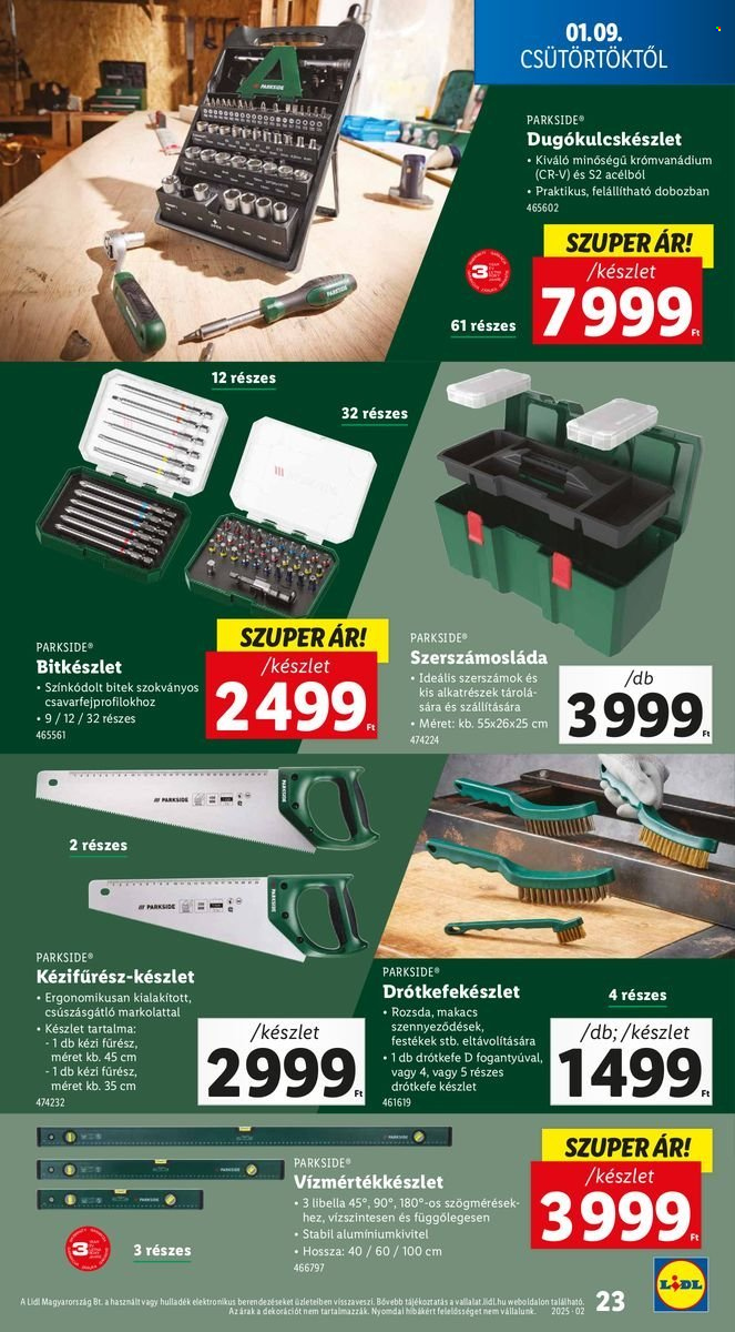 Lidl akciós újságok - 2025.01.09 - 2025.01.15. Oldal 23