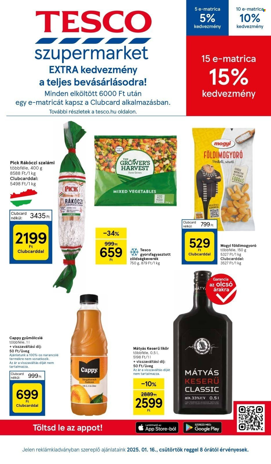 TESCO akciós újságok - 2025.01.16 - 2025.01.22. Oldal 1