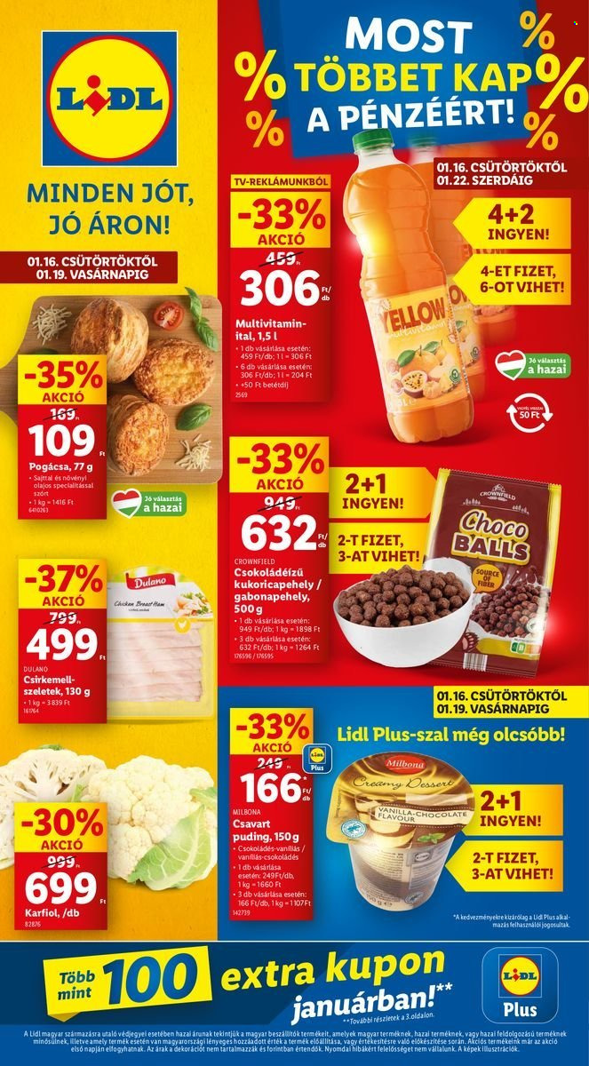 Lidl akciós újságok - 2025.01.16 - 2025.01.22. Oldal 1