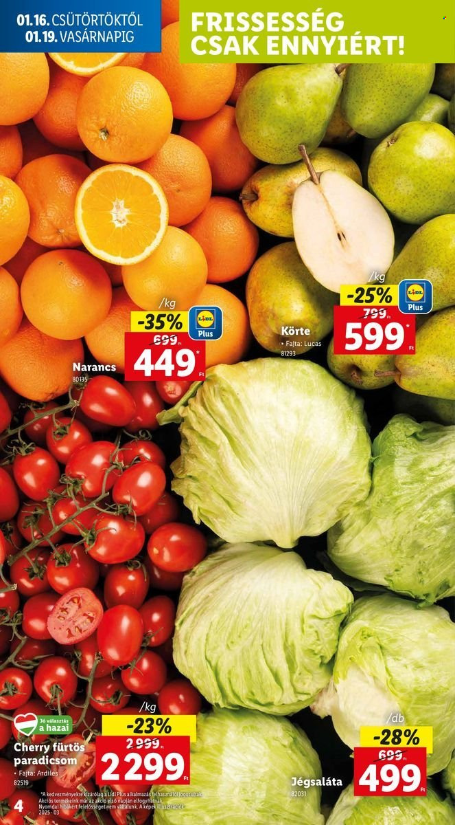 Lidl akciós újságok - 2025.01.16 - 2025.01.22. Oldal 4